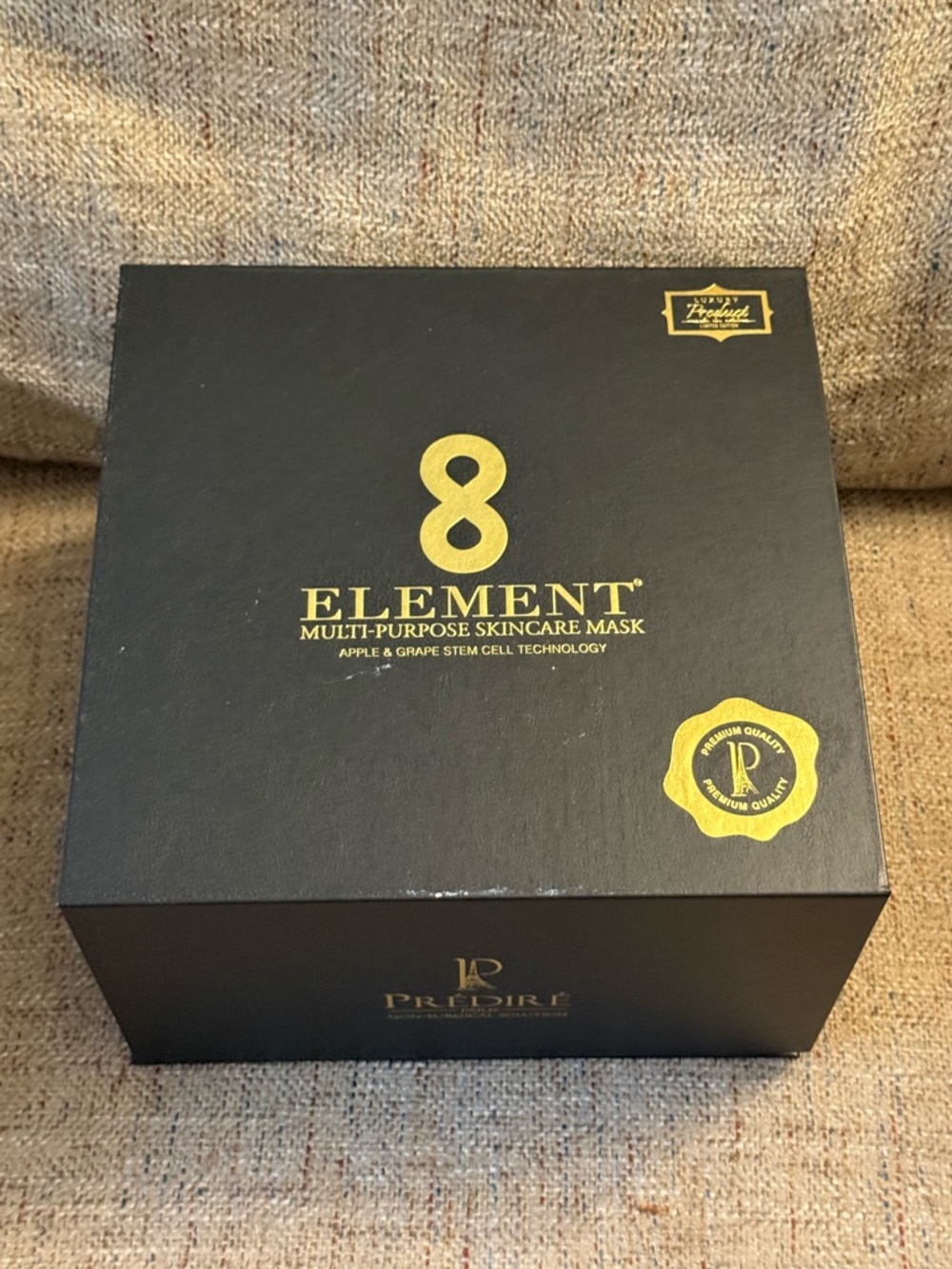 Predire 8 Element Multi-Purpose Skincare Face and Neck Masks LED- gold